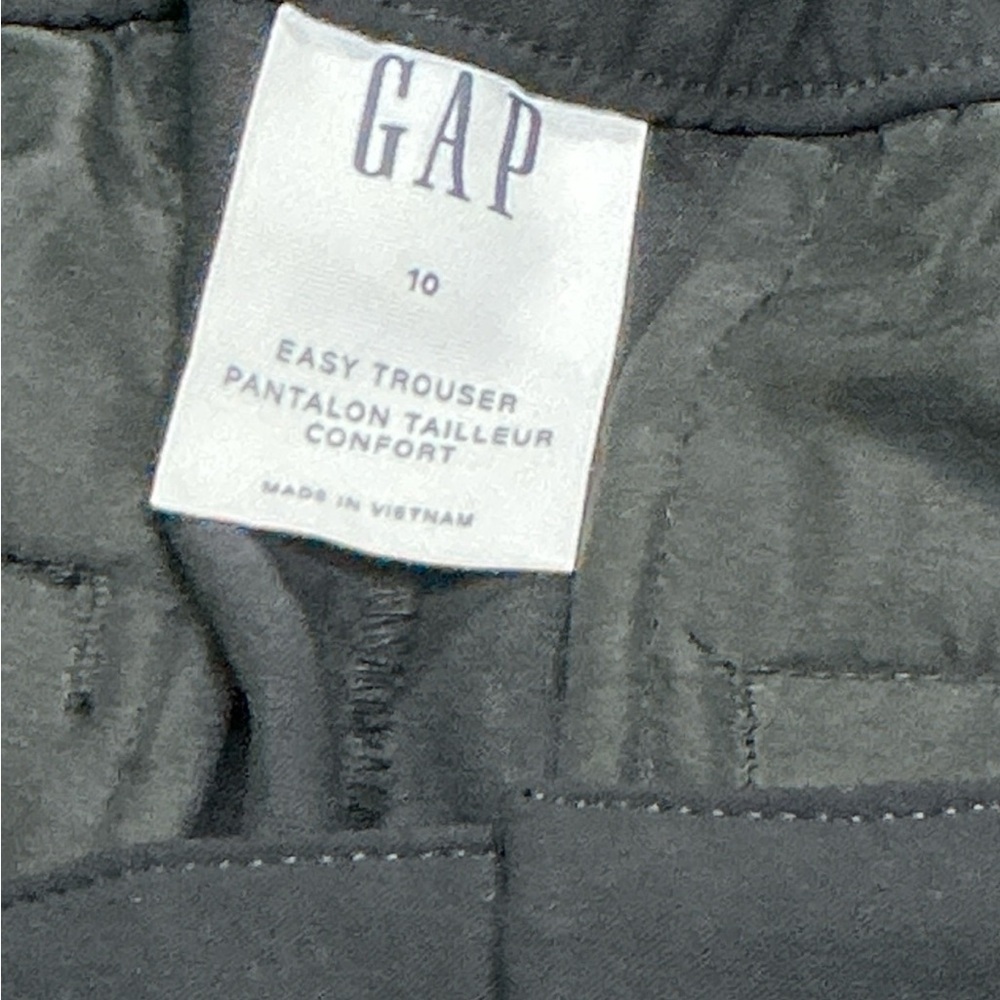 GAP - NWT - Black Wide-Leg High-Rise Easy Trousers - Picture 2 of 9